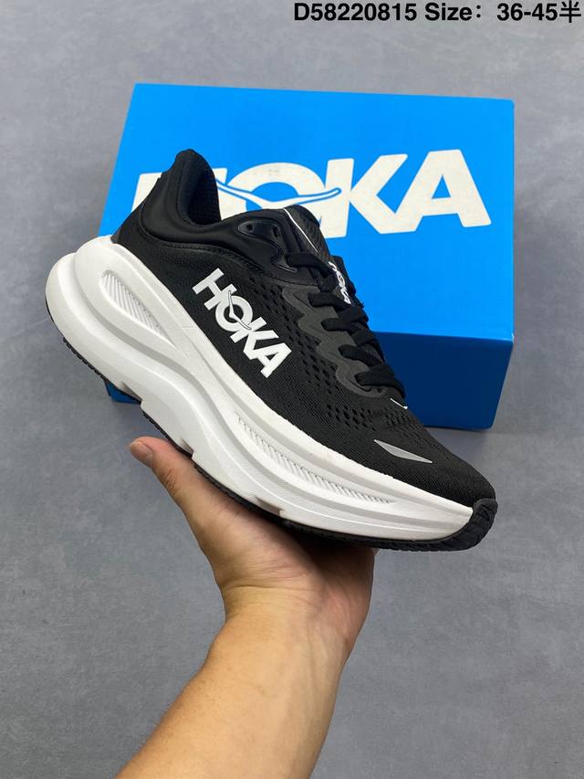 Hoka One One Bondi 9 复古舒适防滑耐磨 低帮 山地户外跑步鞋 货号:1162012 尺码:36 36.5 37.5 38 38.5 39 4