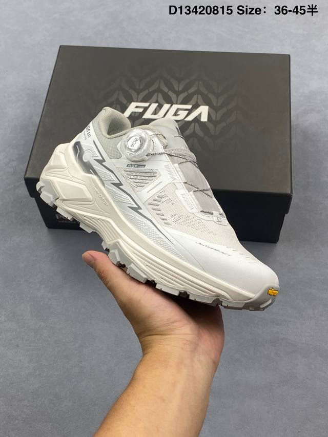 凯乐石 Kailas Fuga Ex3 Boa 厚底缓冲徒步跑山网布Tpu减震防滑透气包裹性抗冲击轻便回弹 低帮 超强抓地力徒步跑步鞋 Boa适配系统 通过旋钮
