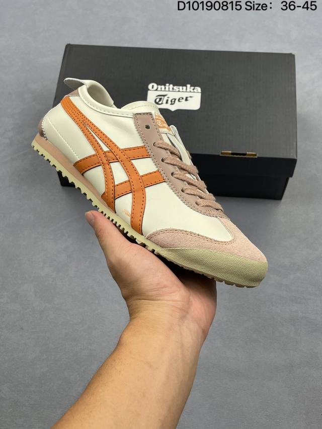 真标 Asics 亚瑟士 男女鞋 配足弓鞋垫 日产经典老牌-鬼塚虎 Onitsuka Tiger Mexico 66经典墨西哥系列复古经典百搭板鞋休闲运动鞋慢跑