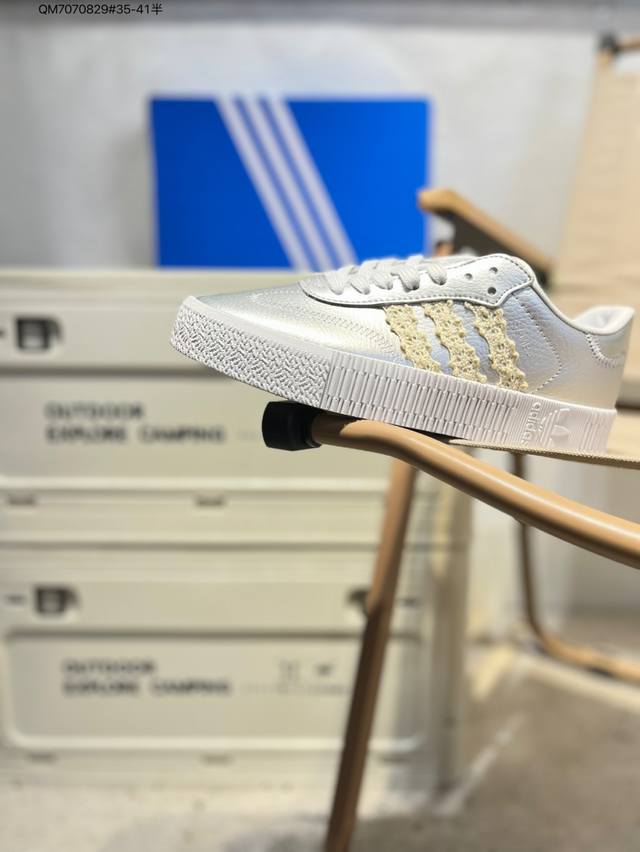 Adidas Sambarose W Cny 百搭单品 阿达迪斯 Adidas三叶草 Sambarose W Cny 杨同幂款低厚帮底板鞋 Adidas Sam