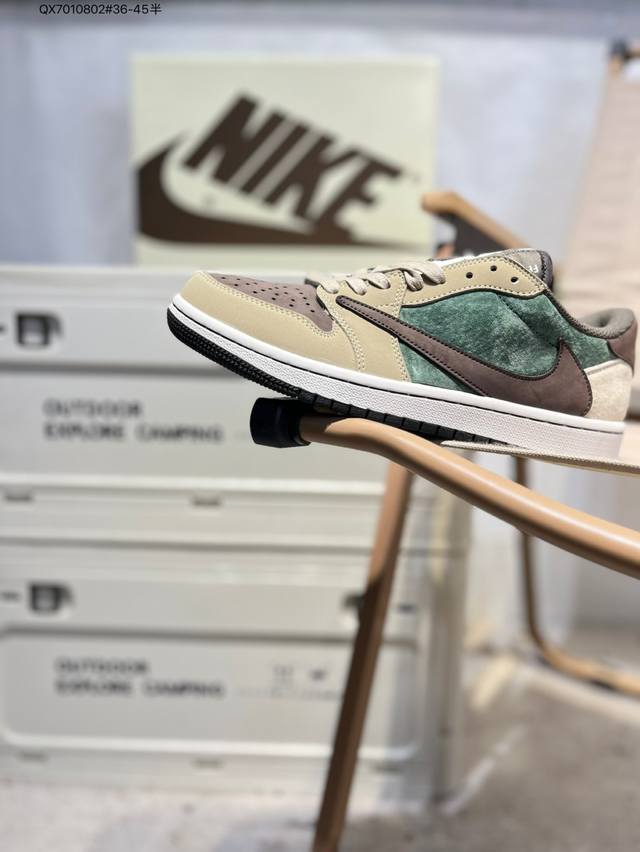 Air Jordan 1 Low Golf Sp Neutral Oliv Aj1乔丹一代高尔夫版系列低帮经典复古文化休闲运动鞋“Ts联名倒钩”Dm7866 Q