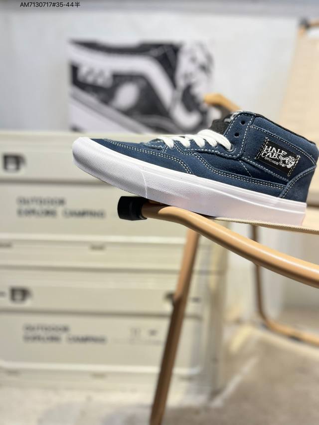 Vans Sk8-Hi万斯中帮系列 小红书爆款 采用优质翻毛材质 真标硫化工艺 百搭舒适Skate Half Cab Am7130717#35-44半