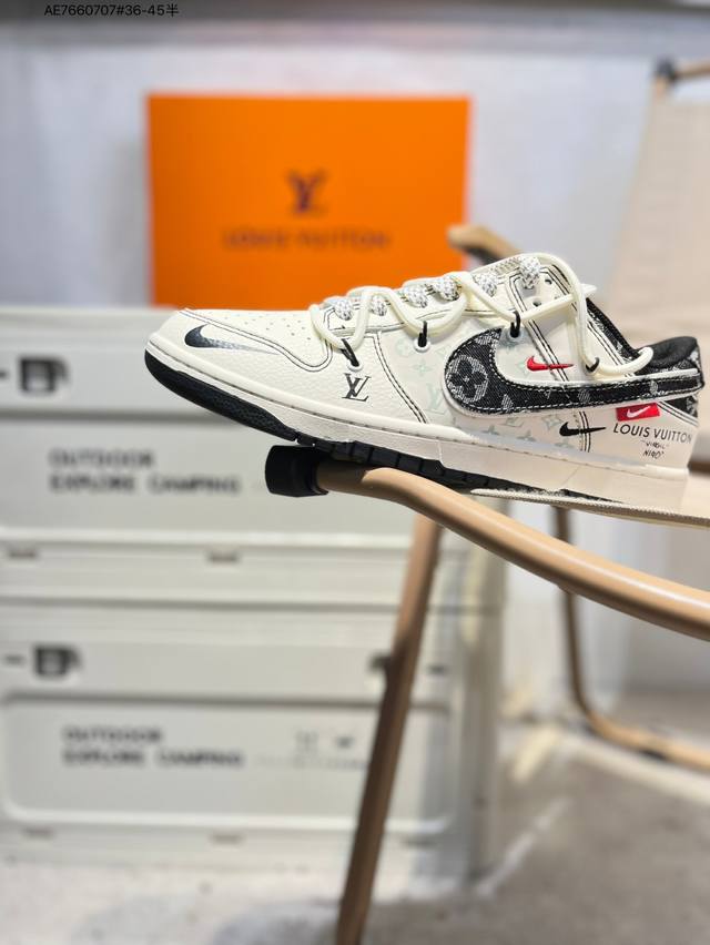 Lv X Nike Sb Dunk Low 大厂出品 极力推荐 新配色 原装头层材料 独家版型蒸餾加工 帶來的是更好的视觉和脚感体验 大厂纯原品质出货 清洁度