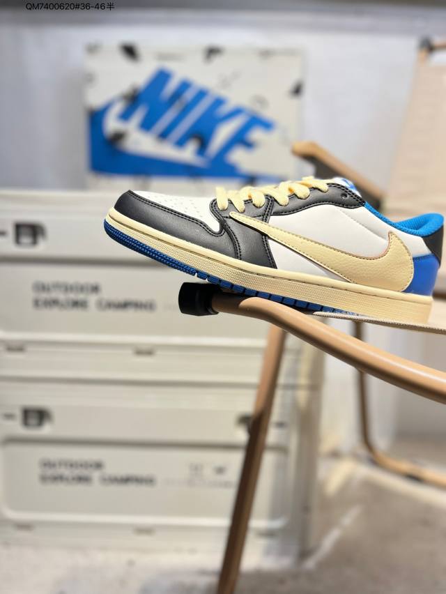 Air Jordan 1 Low Golf Sp Neutral Oliv Aj1乔丹一代高尔夫版系列低帮经典复古文化休闲运动鞋“Ts联名倒钩”Dm7866 Q