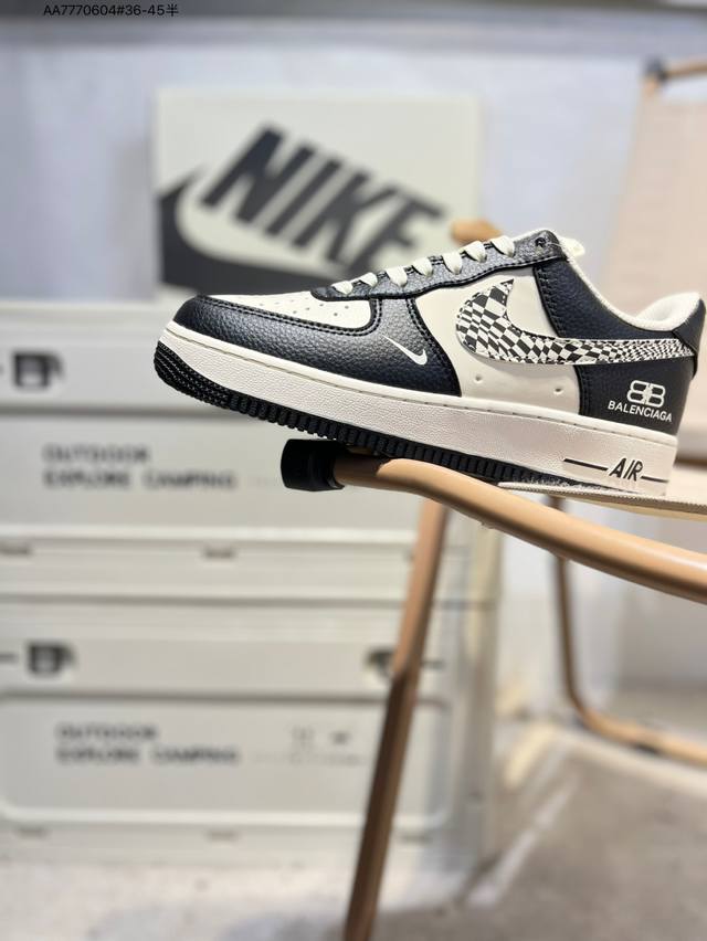 Nk Air Force 1'07 Low 空军一号低帮休闲板鞋 #定制皮料 原楦原纸板 纯正空军版型 高清洁度 内置全掌气垫Hj3318 Aa7770604#