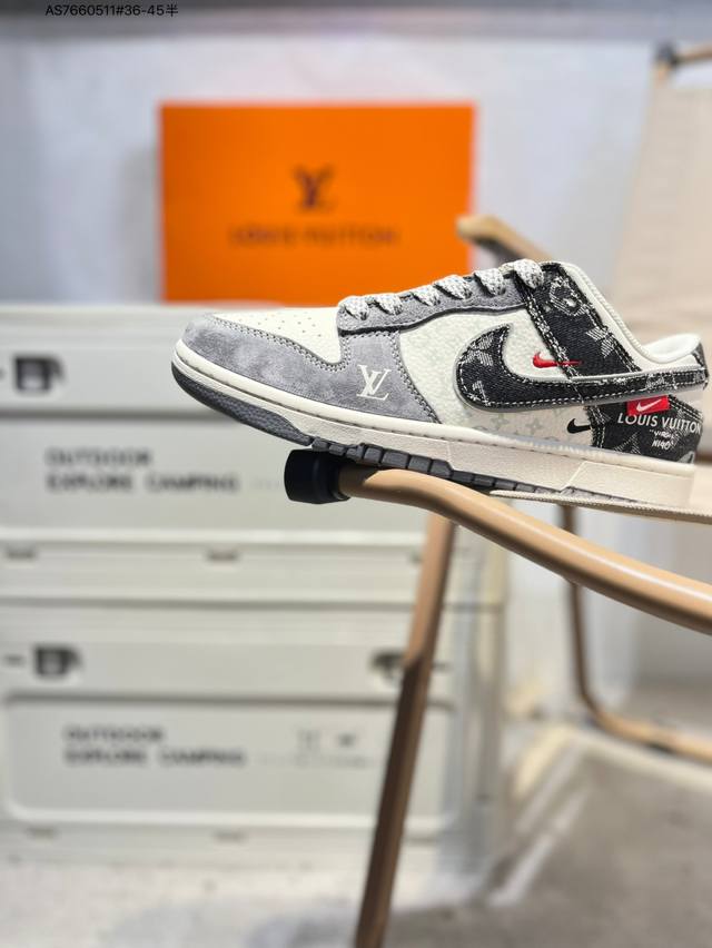 Lv X Nike Sb Dunk Low 大厂出品 极力推荐 新配色 原装头层材料 独家版型蒸餾加工 帶來的是更好的视觉和脚感体验 大厂纯原品质出货 清洁度