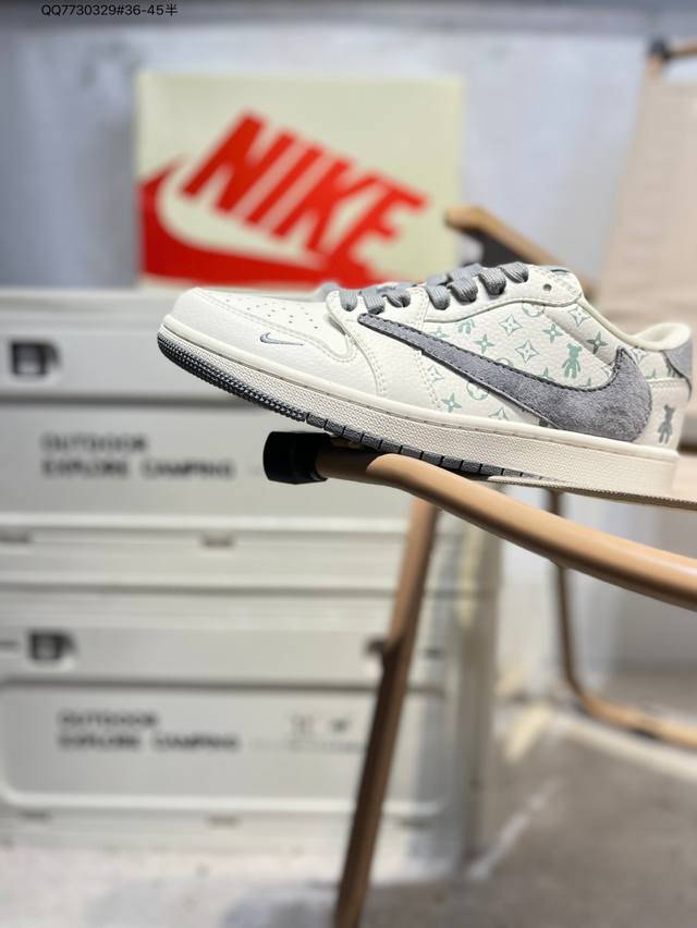 淡季工厂P清仓特价 公司级头层皮乔丹Air Jordan 1 Low Aj1低帮系列篮球鞋 官方同步配色 原装级产物 #拒绝公底 立体鞋型 细节完美 高清洁度D