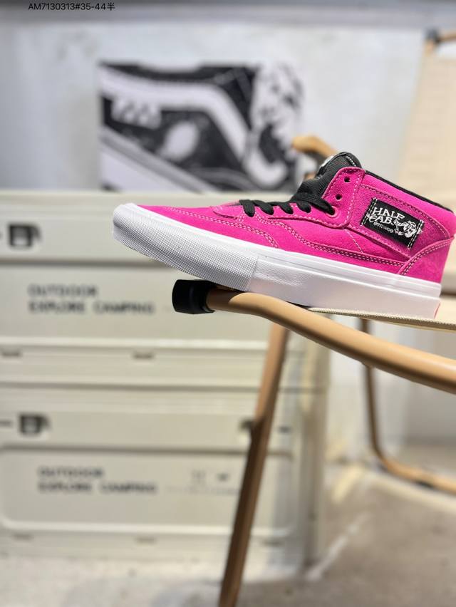 Vans Sk8-Hi万斯中帮系列 小红书爆款 采用优质帆布材质 真标硫化工艺 百搭舒适Skate Half Cab Am7130313#35-44半