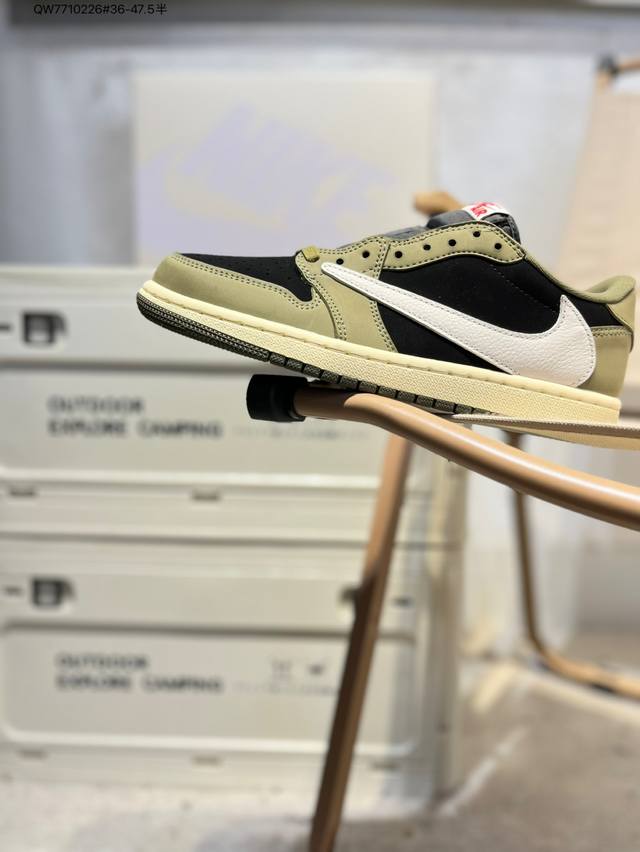 公司级头层皮Air Jordan 1 Low Golf Sp Neutral Oliv Aj1乔丹一代高尔夫版系列低帮经典复古文化休闲运动鞋“Ts联名倒钩”Dm