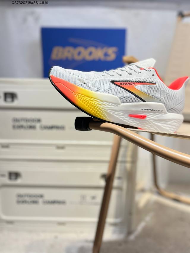 Brooks布鲁克斯Hyperion Max 烈风2 减震竞速马拉松专业跑鞋110434 Qs73 8#36-46半