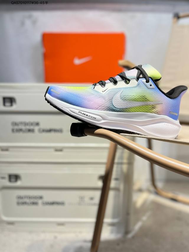 Nk Air Zoom Pegasus 41 登月跑鞋 登月41代超轻网面跑步鞋 脚跟区域营造出色舒适度，而在鞋底部分，搭载全掌型Zoom Air配置耐克网面透