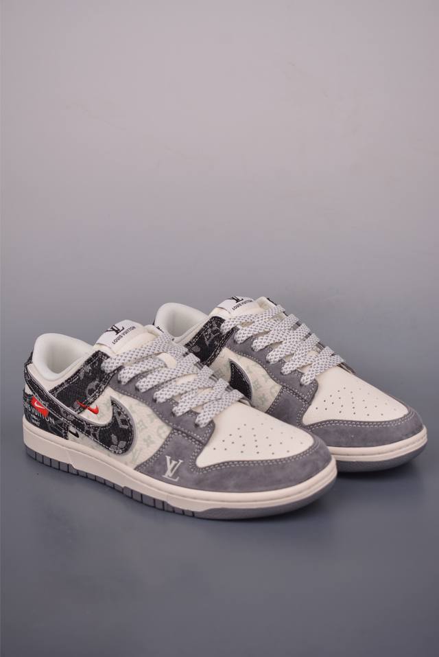 Nike Sb Dunk Low Lv联名 纯原大厂出品 极力推荐 原装头层材料 独家版型蒸餾加工 帶來的是更好的视觉和脚感体验 大厂纯原品质出货 清洁度 电绣