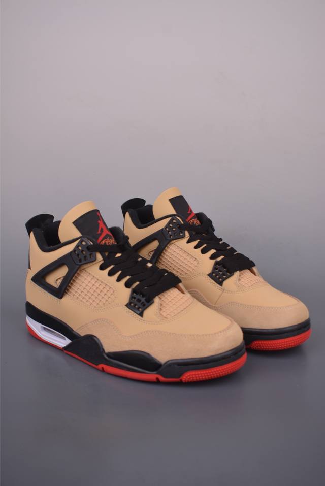 Air Jordan 4 Retro 乔丹四代 复刻黑棕 纯原大厂出品 Air Jordan Aj4 Retro 原楦原纸板 原厂材料开发 细节把控到位 主供外