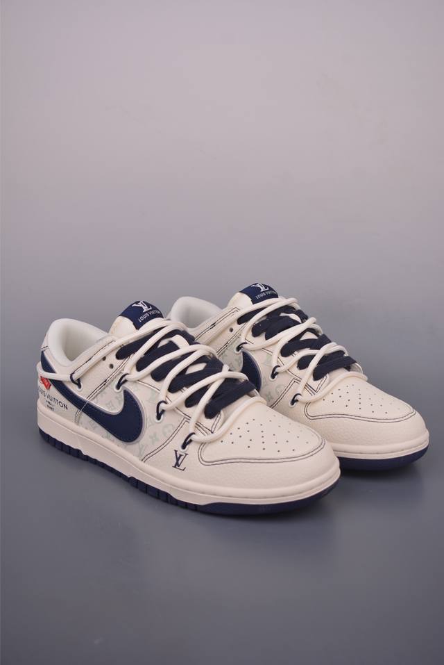 Nike Sb Dunk Low Lv联名 解构绑带 纯原大厂出品 极力推荐 原装头层材料 独家版型蒸餾加工 帶來的是更好的视觉和脚感体验 大厂纯原品质出货 清