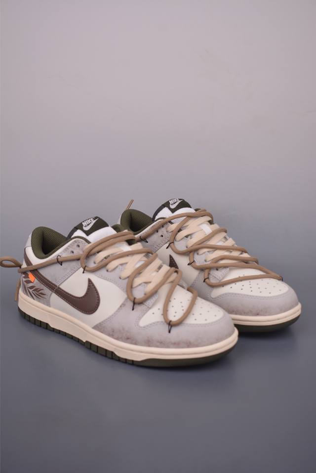 Nike Sb Dunk Low 摩卡羽毛 解构绑带 纯原大厂出品 极力推荐 原装头层材料 独家版型蒸餾加工 帶來的是更好的视觉和脚感体验 大厂纯原品质出货 清