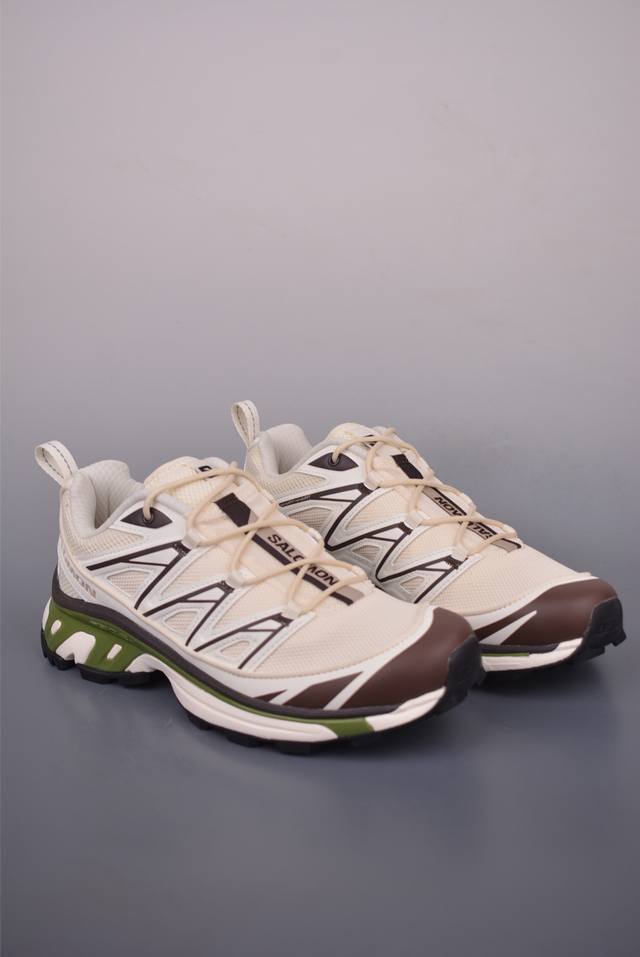 法国户外品牌-萨洛蒙 Salomon Xt-6 Expanse探索者系列 纯原版本 潮流越野机能户外休闲运动跑步鞋 采用透气网布与防护皮革组合鞋面材质 牛角扣系