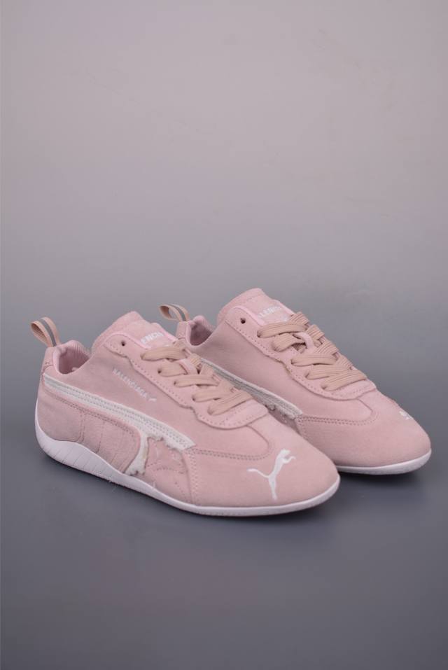 巴黎联名The Open Product X Puma Speedcat 极速赛车系列彪马低帮生活休闲鞋 原装档案原数据纸版楦型 采用原厂固色翻毛皮鞋面材质 二