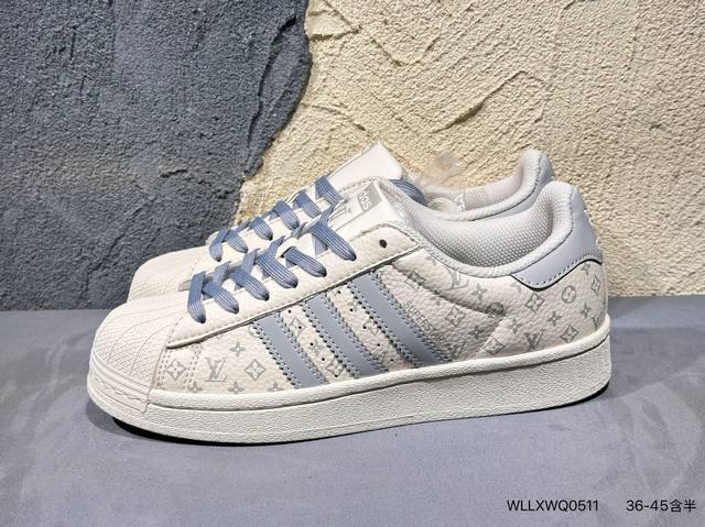 Adidas Originals Superstar 阿迪达斯 三叶草 贝壳头’Diy’系列低帮经典百搭休闲运动板鞋 货号:Xs0012 尺码:36 36.5