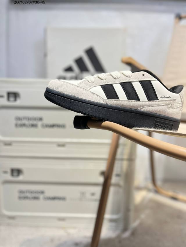 阿迪达斯 Adidas Wcard Adv 鲨鱼面包系列低帮复古系带百搭休闲运动板鞋 货号 Ih0961 Qq7102707#36-45