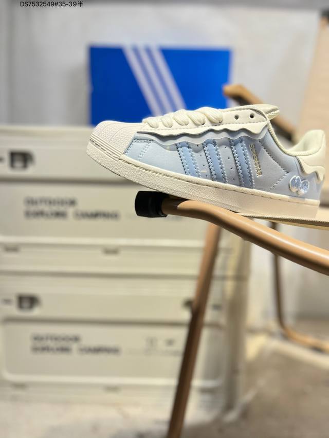 阿迪达斯Adidas三叶草 Originals Superstar 贝壳头系列低帮经典百搭休闲运动Gw4441 Ds7532549#35-39半