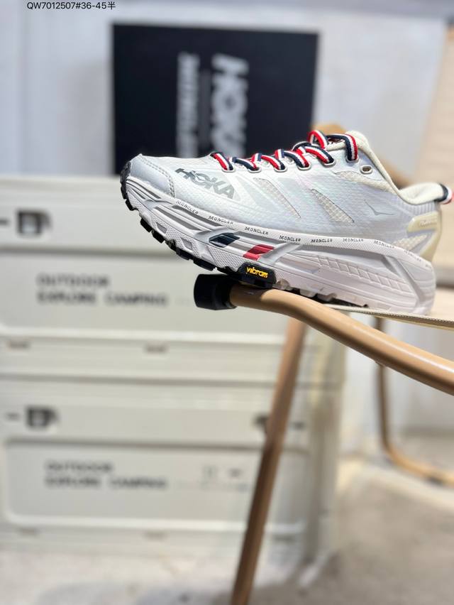 K Hoka Mafate Speed 2 超轻厚底轻量山地跑步鞋 原装轻量化材料Fresh Foam 超轻量中底全部用料过3C认证滚动平衡科技减少33%能量消