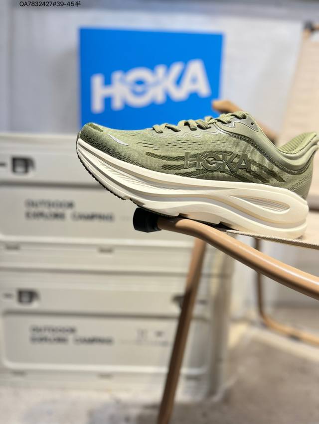 Hoka One One Bondi 9 复古舒适防滑耐磨 低帮 山地户外跑步鞋1162011 Qa7832427#39-45半