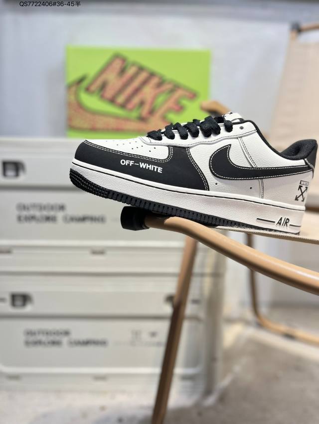 Nk Air Force 1'07 Low 空军一号低帮休闲板鞋 #定制皮料 原楦原纸板 纯正空军版型 高清洁度 内置全掌气垫Ky8899 Qs772 6#36