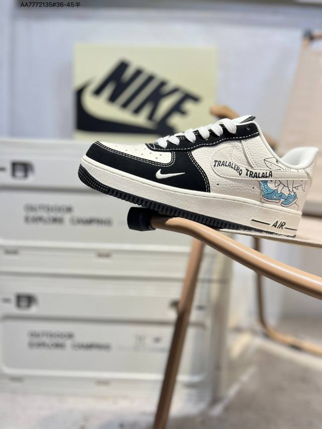 Nk Air Force 1'07 Low 空军一号低帮休闲板鞋 #定制皮料 原楦原纸板 纯正空军版型 高清洁度 内置全掌气垫Dd1982 Aa7772135#
