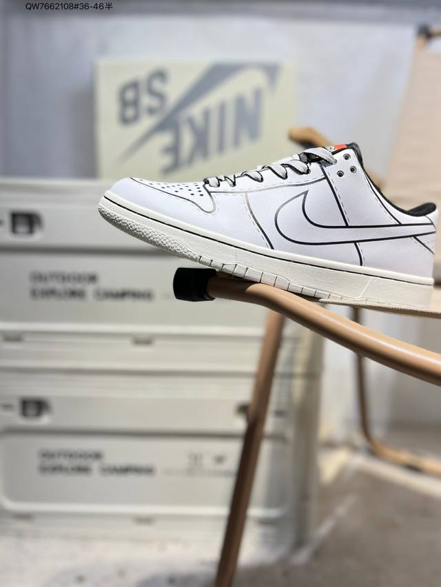 耐克Nike Dunk Low 板鞋Sb系列经典百搭休闲运动板鞋加厚鞋舌的填充，使舒适性大大提升，同时也更方便穿脱中底部分则加入了脚感柔软舒适Zoomair气垫