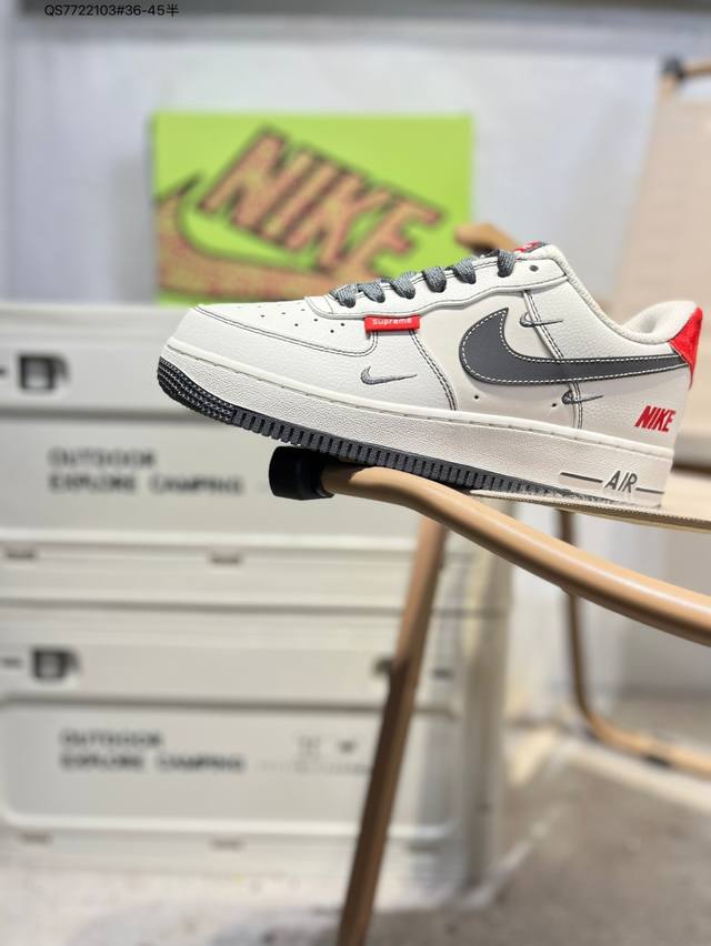 Nk Air Force 1'07 Low 空军一号低帮休闲板鞋 #定制皮料 原楦原纸板 纯正空军版型 高清洁度 内置全掌气垫Ky8899 Qs772 3#36