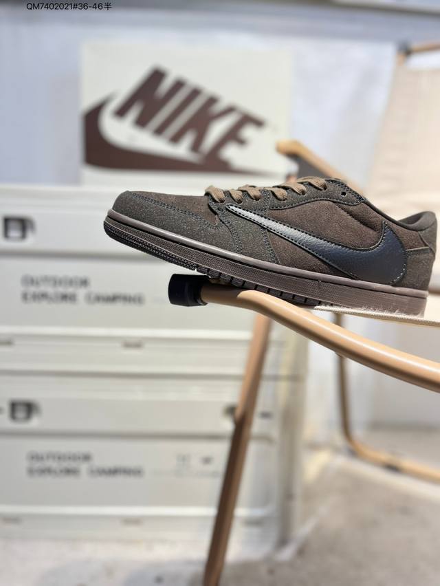 Air Jordan 1 Low Golf Sp Neutral Oliv Aj1乔丹一代高尔夫版系列低帮经典复古文化休闲运动鞋“Ts联名倒钩”Dm7866 Q