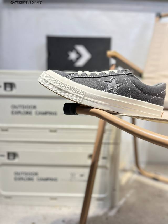 Madness匡威余文乐联名木村 Converse 匡威余文乐同款Madness联名One Star木村五角星帆布板鞋复古休闲鞋Qa713 #35-44半
