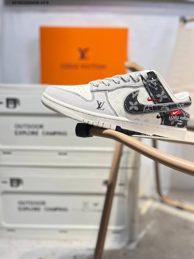 Lv X Nike Sb Dunk Low 大厂出品 极力推荐 新配色 原装头层材料 独家版型蒸餾加工 帶來的是更好的视觉和脚感体验 大厂纯原品质出货 清洁度
