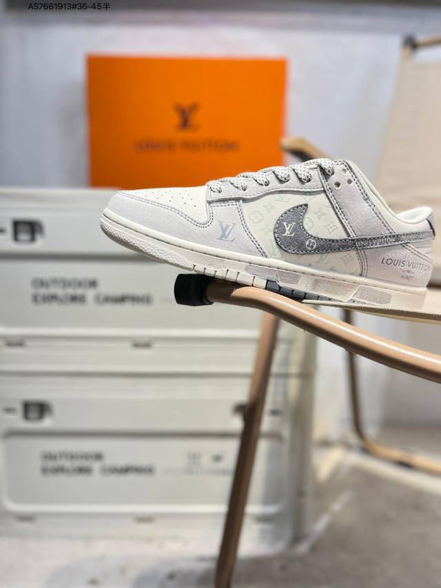 Lv X Nike Sb Dunk Low 大厂出品 极力推荐 新配色 原装头层材料 独家版型蒸餾加工 帶來的是更好的视觉和脚感体验 大厂纯原品质出货 清洁度