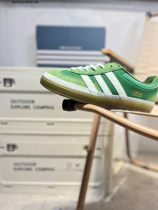 Bad Bunny X Adidas Originals Gazelle Indoor 三叶草休闲防滑耐磨低帮板鞋 Js5049 Qa7301819#36-45