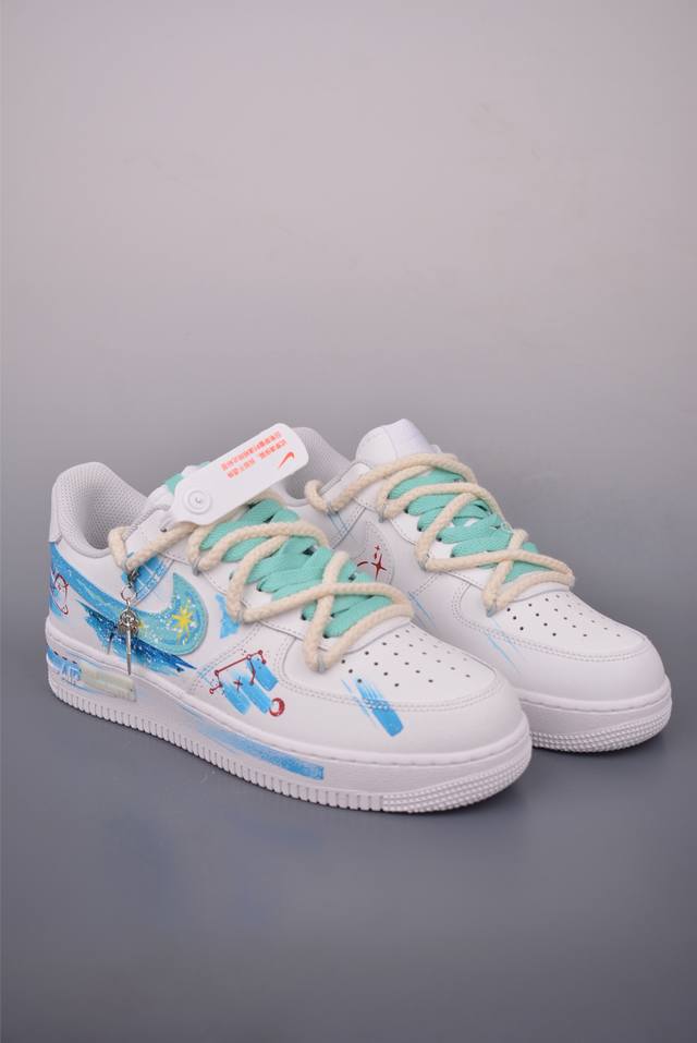 Nike Air Force 1 Low 十二星座系列 原楦头原纸板 打造纯正空军版型 专注外贸渠道 全掌内置蜂窝气垫 原盒配件 原厂中底钢印、拉帮完美 官方货