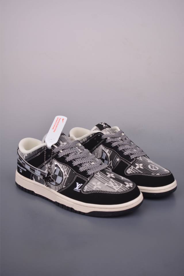 Nike Sb Dunk Low Lv联名 纯原大厂出品 极力推荐 原装头层材料 独家版型蒸餾加工 帶來的是更好的视觉和脚感体验 大厂纯原品质出货 清洁度 电绣