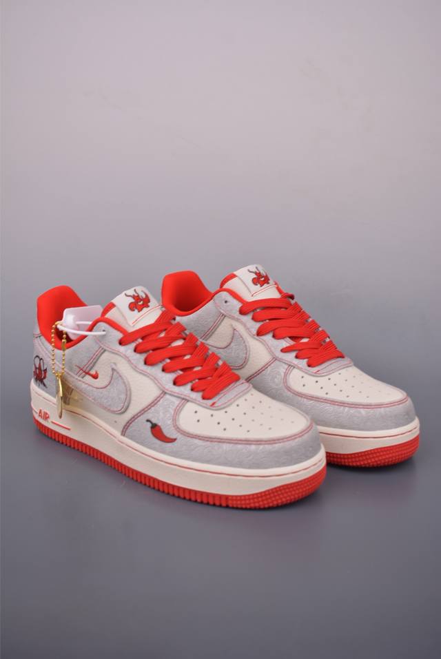 Nike Air Force 1 Low 麻辣小龙虾 原楦头原纸板 打造纯正空军版型 专注外贸渠道 全掌内置蜂窝气垫 原盒配件 原厂中底钢印、拉帮完美 官方货号