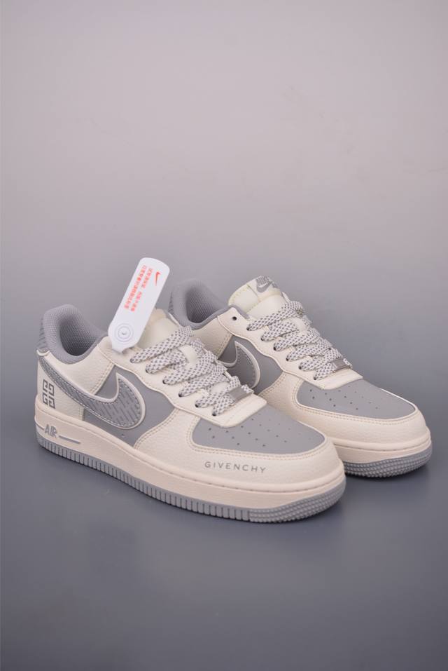 Nike Air Force 1 Low 纪梵希联名 原楦头原纸板 打造纯正空军版型 专注外贸渠道 全掌内置蜂窝气垫 原盒配件 原厂中底钢印、拉帮完美 官方货号