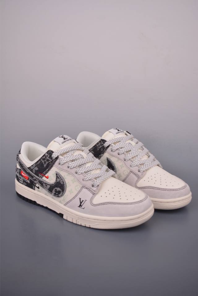 Nike Sb Dunk Low Lv联名 纯原大厂出品 极力推荐 原装头层材料 独家版型蒸餾加工 帶來的是更好的视觉和脚感体验 大厂纯原品质出货 清洁度 电绣