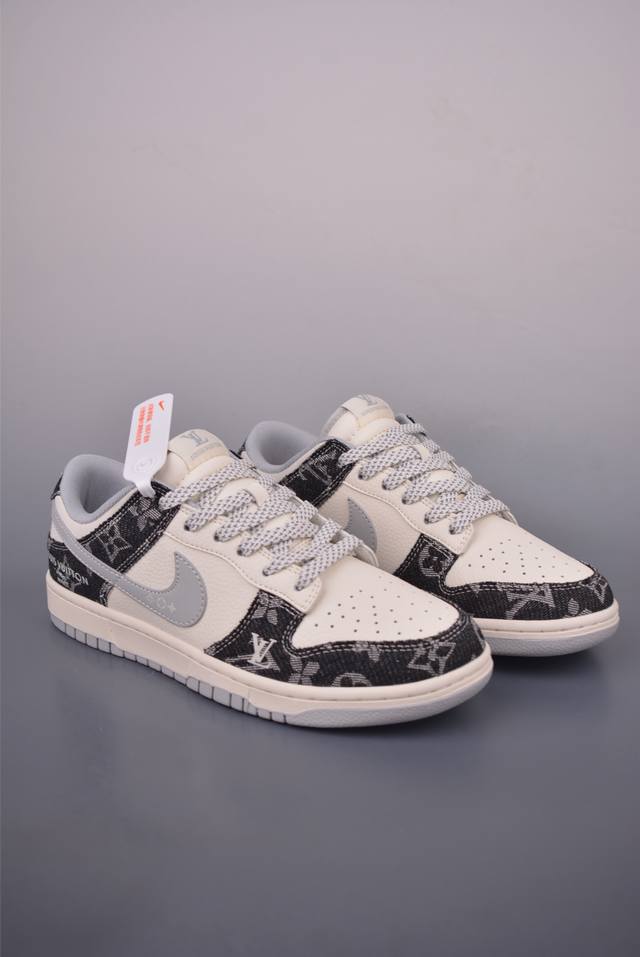 Nike Sb Dunk Low Lv联名 纯原大厂出品 极力推荐 原装头层材料 独家版型蒸餾加工 帶來的是更好的视觉和脚感体验 大厂纯原品质出货 清洁度 电绣