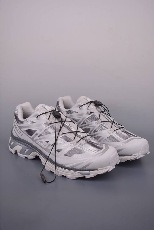 法国户外品牌-萨洛蒙 Salomon Xt-6 Camo 探索者系列 纯原版本 潮流越野机能户外休闲运动跑步鞋 采用透气网布与防护皮革组合鞋面材质 牛角扣系带开