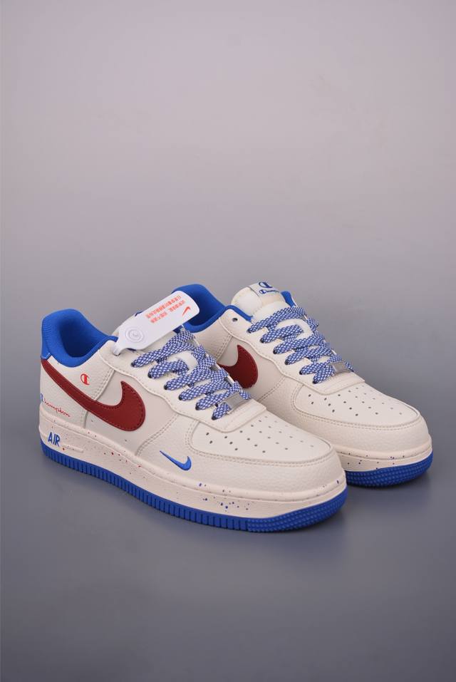 Nike Air Force 1 Low 冠军联名 原楦头原纸板 打造纯正空军版型 专注外贸渠道 全掌内置蜂窝气垫 原盒配件 原厂中底钢印、拉帮完美 官方货号: