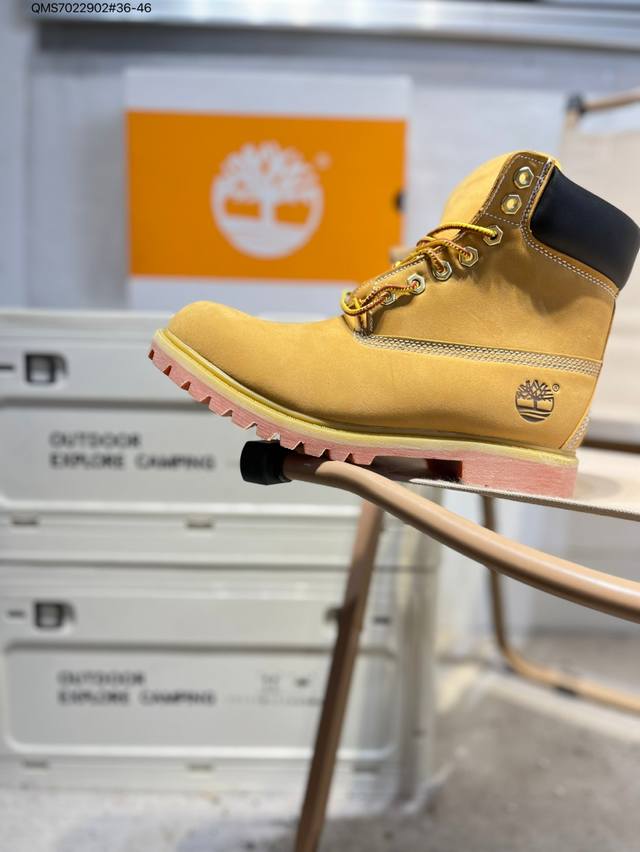 Timberland添柏岚 天伯伦 户外高帮休闲大黄靴系列 冬季防寒户外专用 日常随意搭配 原盒原包装 61 Qms7022902#36-46