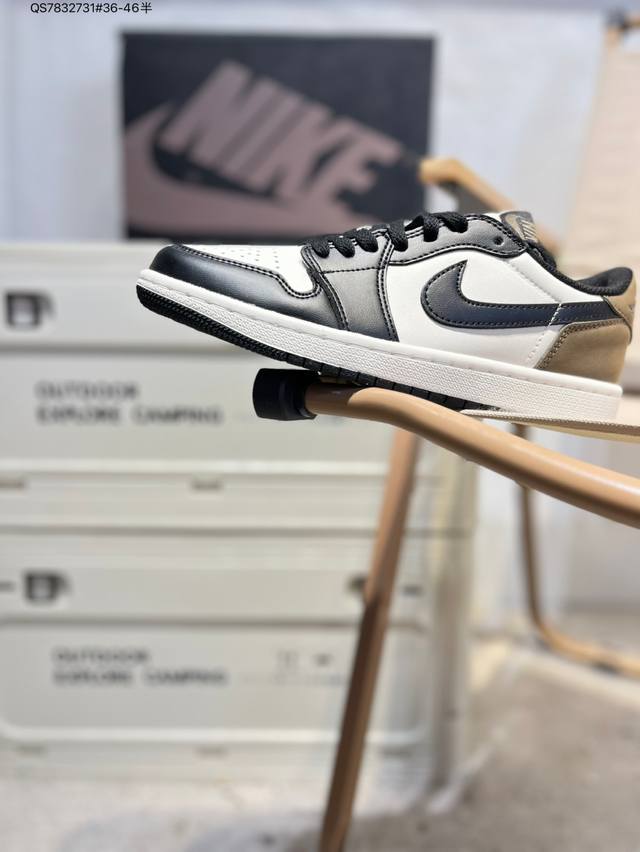 公司级头层皮乔丹Air Jordan 1 Low Aj1低帮系列篮球鞋 官方同步配色 原装级产物 #拒绝公底 立体鞋型 细节完美 高清洁度Cz0790 Qs78