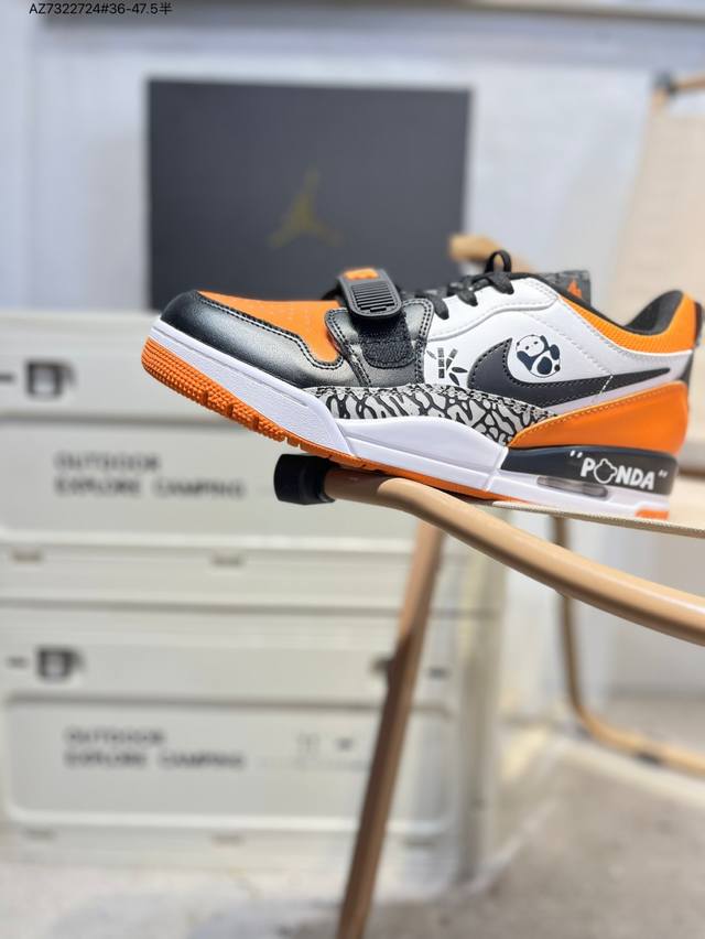 纯原大盒定制# Air Jordan Legacy 312 国风特殊手绘慵懒熊猫 私人定制 乔丹篮球鞋系列 号称 “最强三合一” 的 Jordan Legacy