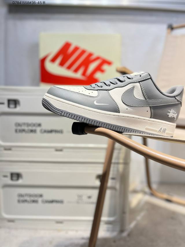 开学季福利特价Nk Air Force 1'07 Low 空军一号低帮休闲板鞋 #定制皮料 原楦原纸板 纯正空军版型 高清洁度 内置全掌气垫Bb5353 D78