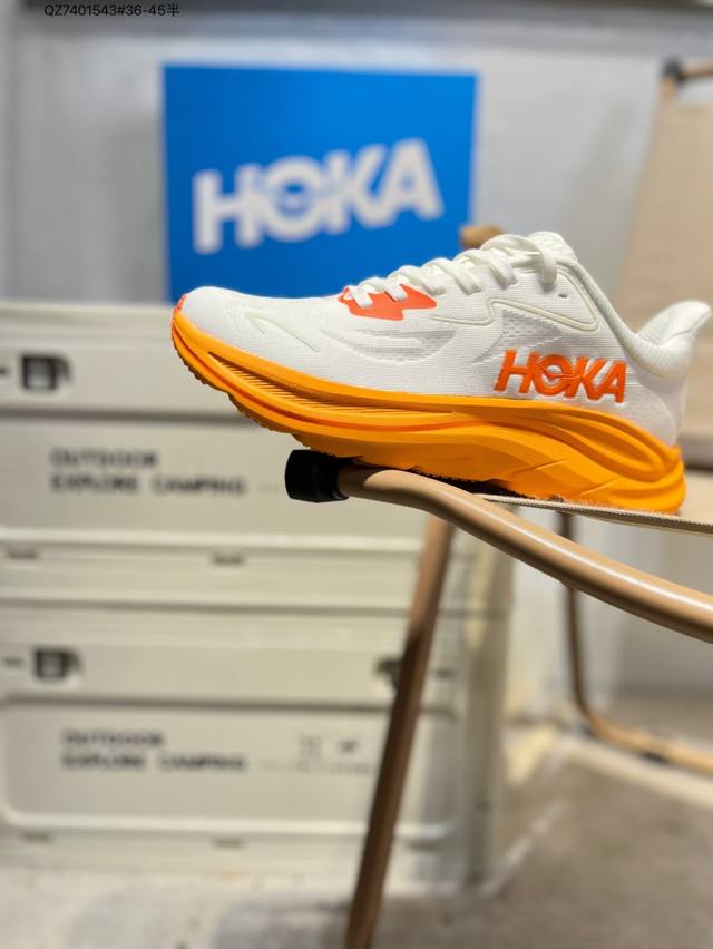 Hoka One One Clifton 10 低帮厚底轻量户外运动鞋 1162030原装轻量化材料超轻量大底 正确中底布 区别市面通货Qz7401543#36