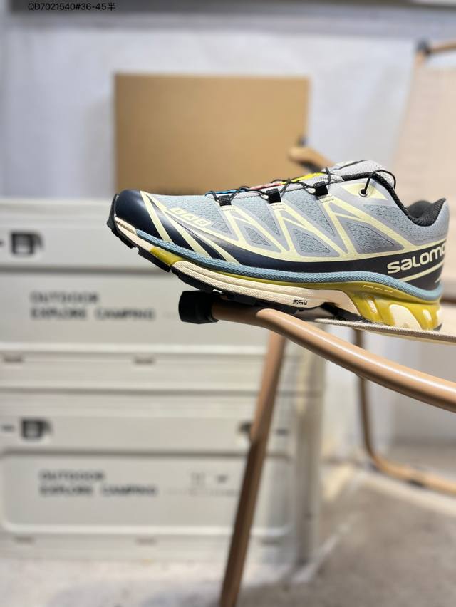Salomon Xa Pro Xt-6 Expanse 萨洛蒙户外越野跑鞋 鞋面采用Sensifit贴合技术 全方位贴合包裹脚型 鞋跟部鞋底牵引设计 提供强大的