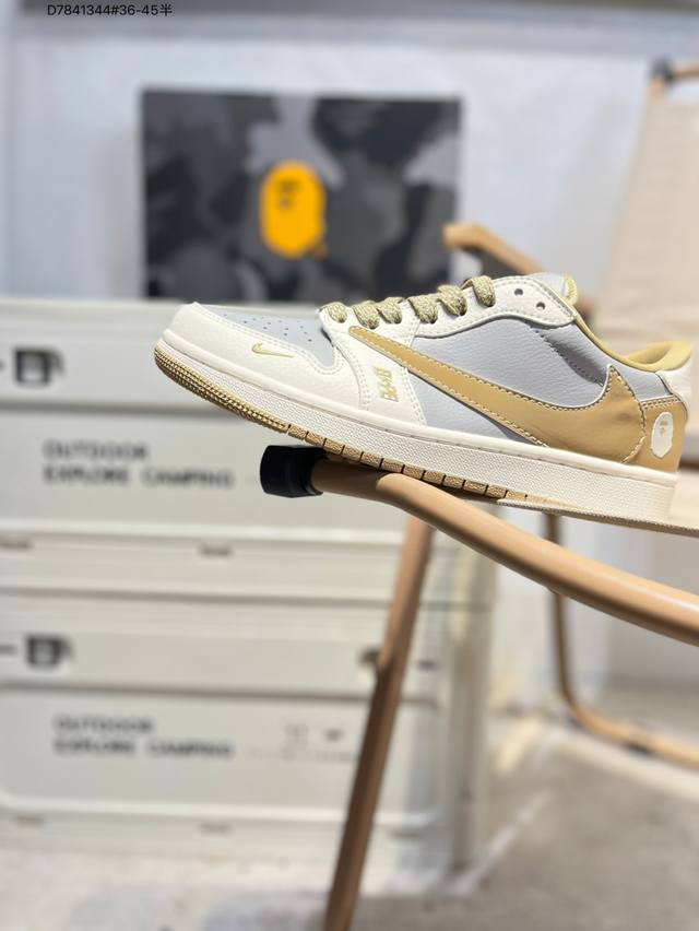 淡季工厂P清仓特价 公司级头层皮乔丹Air Jordan 1 Low Aj1低帮系列篮球鞋 官方同步配色 原装级产物 #拒绝公底 立体鞋型 细节完美 高清洁度B
